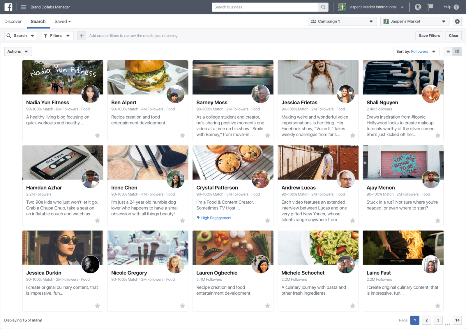 ชมภาพเต็ม ๆ  เครื่องมือค้นหา Influencer สำหรับ Brand บน Facebook