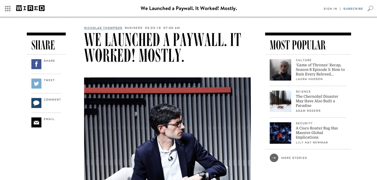 วิธีคิดแบบ Wired เว็บวิทยาศาสตร์ที่ทำให้คนสมัครสมาชิกเพิ่ม 300%