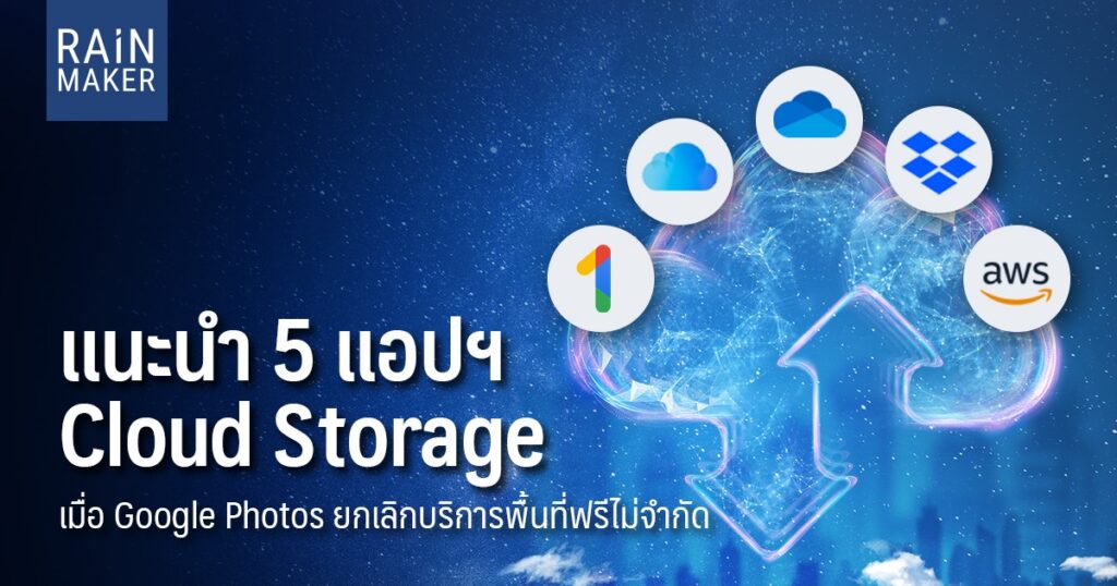 แนะนำแอปฯ Cloud Storage เมื่อ Google Photos ยกเลิกบริการพื้นที่ฟรีไม่จำกัด