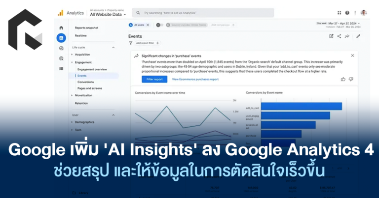Google เพิ่ม 'AI Insights' ลง Google Analytics 4 ช่วยสรุป และให้ข้อมูล ...